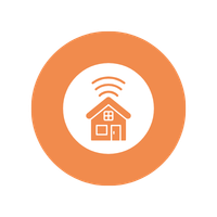 smart control lines above a house icon